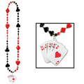 Card Suit Beads w/ Royal Flush Medallion